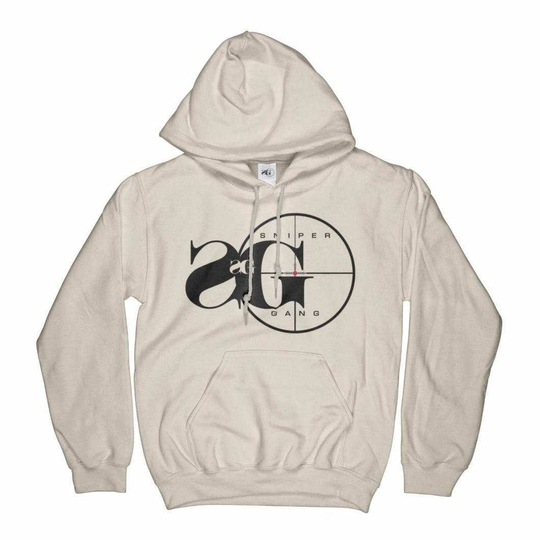 Sniper Gang Logo Hoodie Cream
