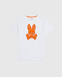 Psycho Bunny HYDE PUFF PRINT TEE (White)