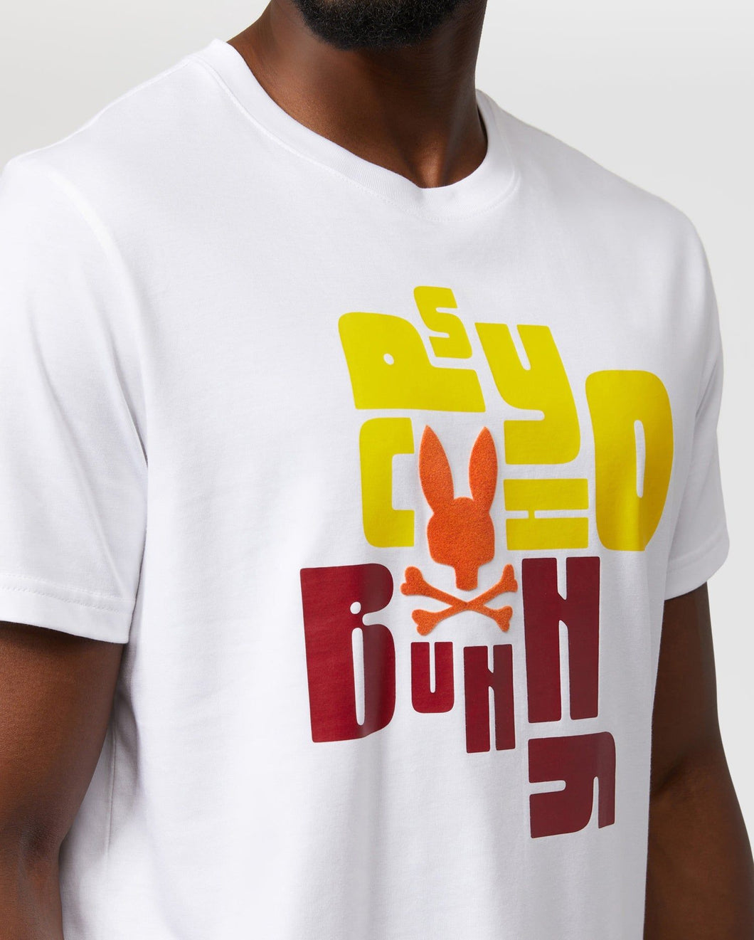 Psycho Bunny LYONS FLOCKING TEE (WHITE)