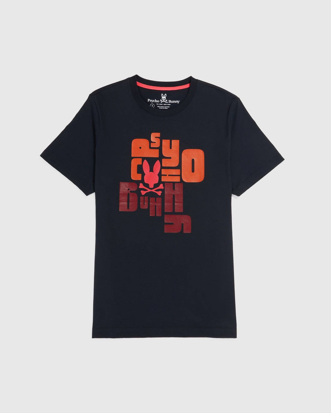 Psycho Bunny LYONS FLOCKING TEE (NAVY)